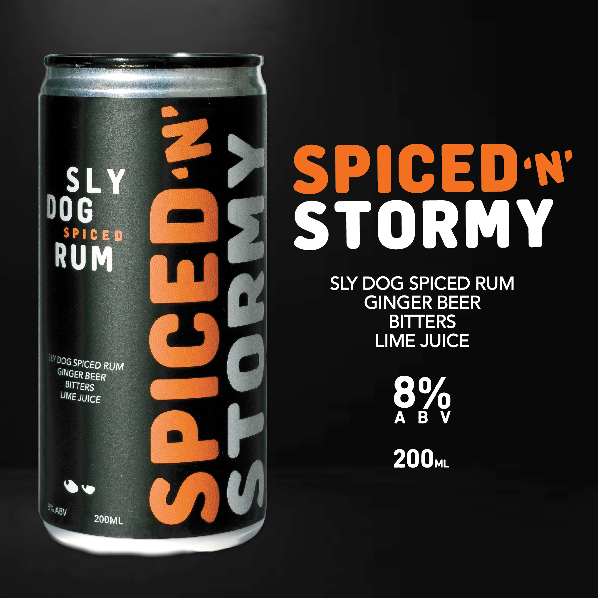 SLY DOG Spiced & Stormy – 6x200ml Pack